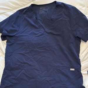 FIGS women’s Navy Blue scrub top